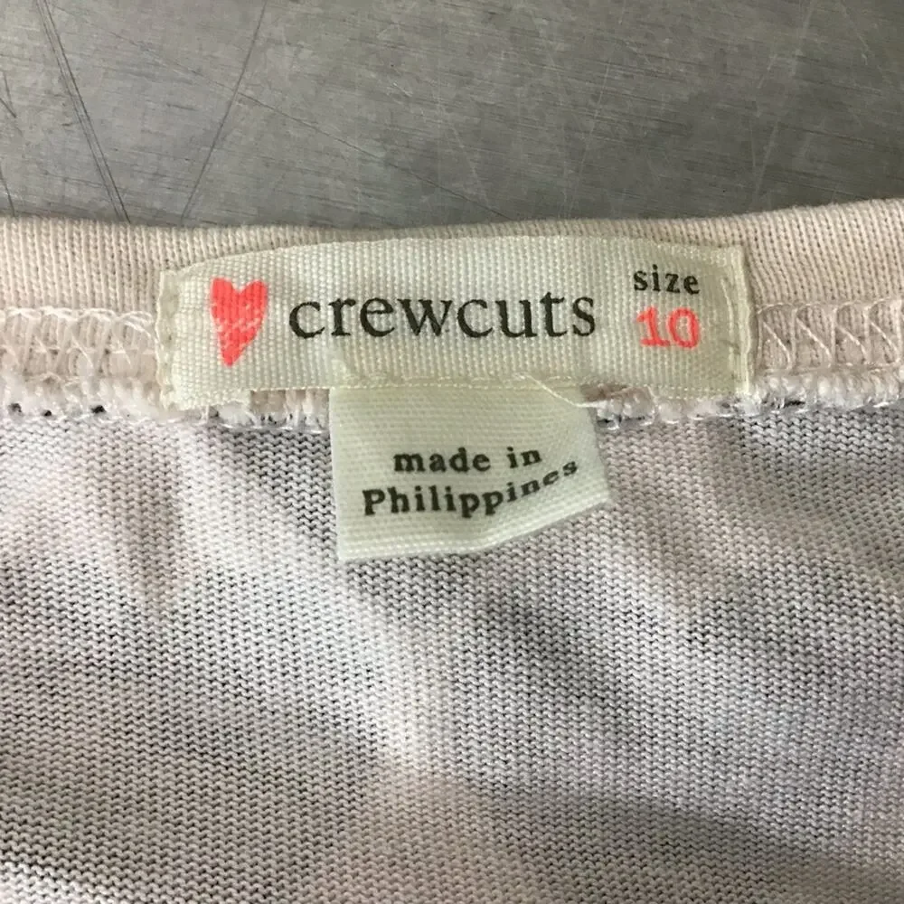 J.Crew Crewcuts light pink heart dress 10